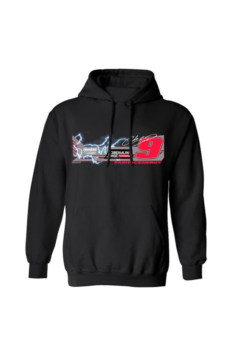 HENDRICK MOTORSPORTS TEAM COLLECTION Men's Hendrick Motorsports Team Collection Black Chase Elliott Car 2-Spot Pullover Hoodie, Alternate, color,