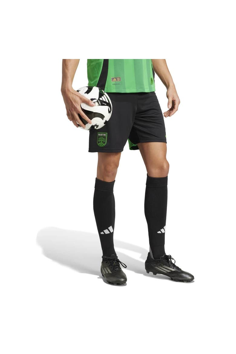 Men's adidas  Black Austin FC Home 2025 The Heartbeat Kit Authentic Shorts, Alternate, color, Black