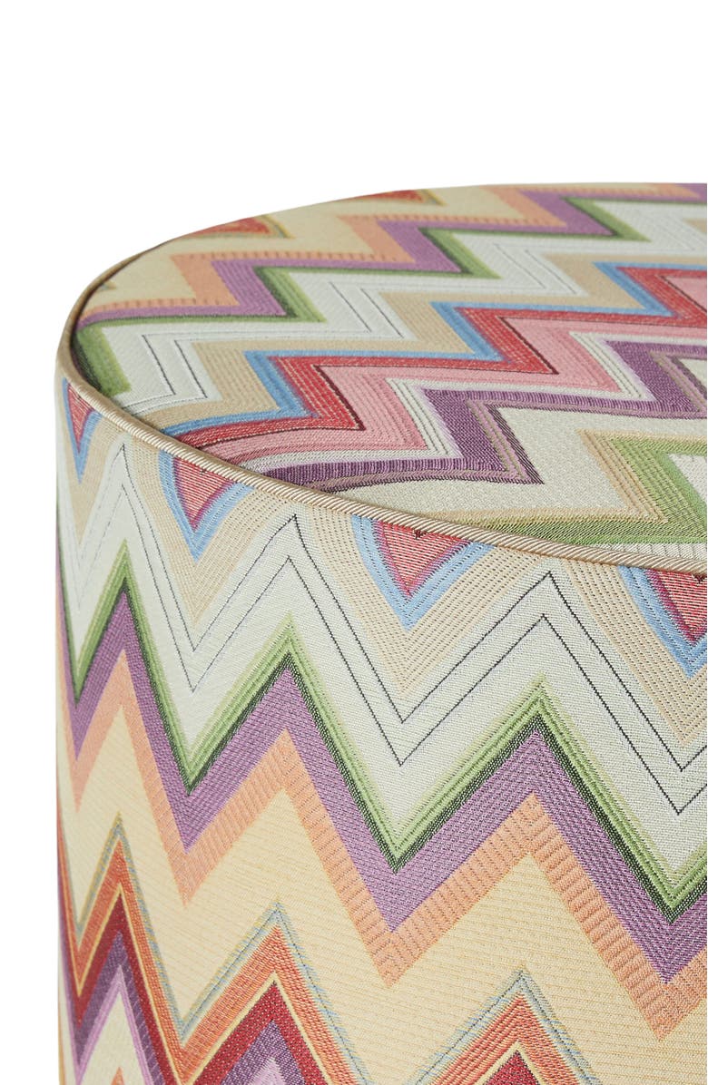 Missoni Home Agadir Cylindrical Pouffe 40x30 Cm, Alternate, color, Multicoloured