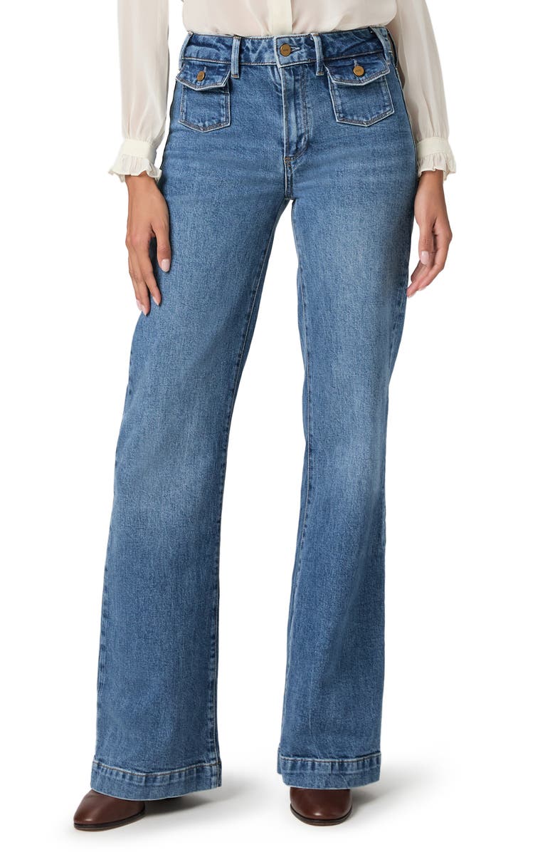 PAIGE Leenah High Waist Wide Leg Jeans, Main, color, Coventry