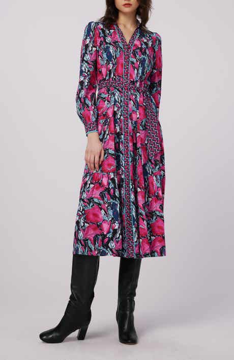 Alea Long Sleeve Midi Shirtdress
