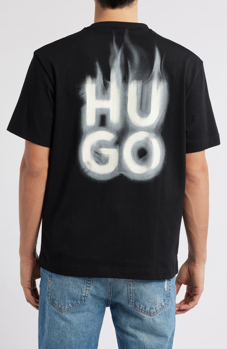 HUGO Dalsar Graphic T-Shirt, Alternate, color, Black