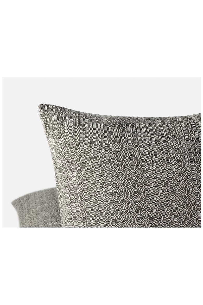 Lido Organic Cotton Throw Pillow Cover, Alternate, color, UNDYED W/ ESPRESSO