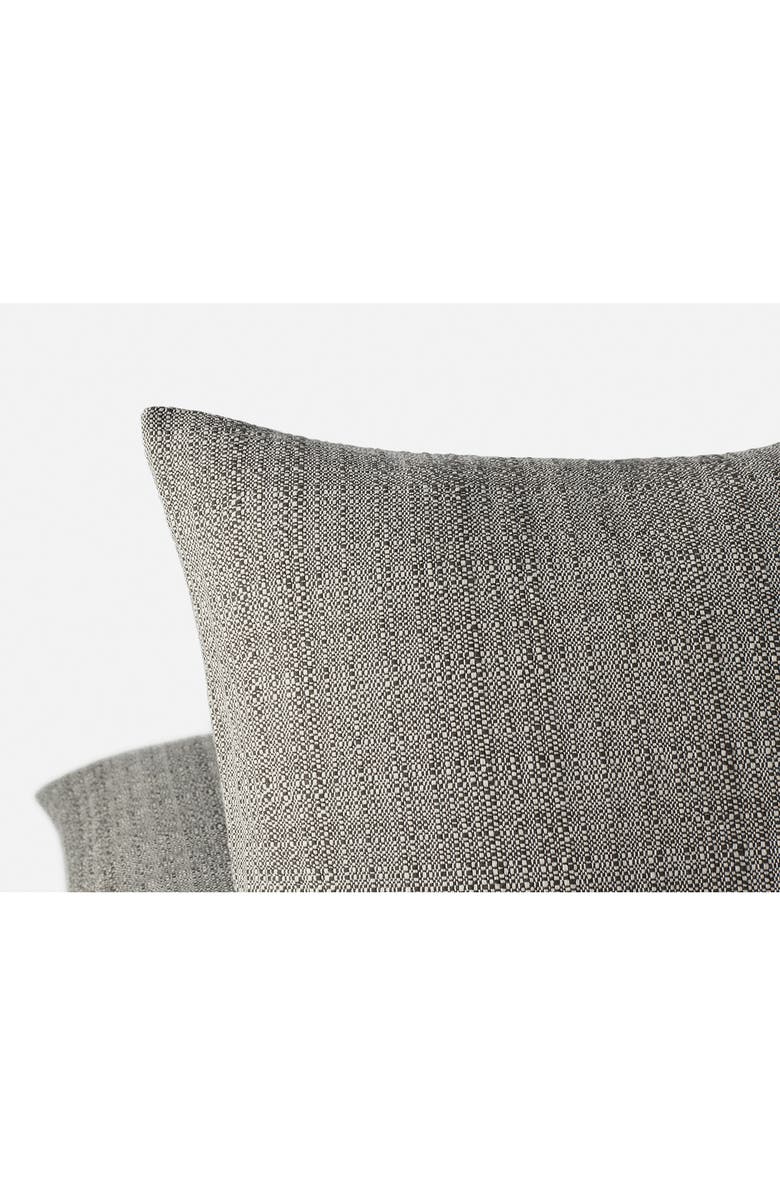 Coyuchi Lido Organic Cotton Throw Pillow Cover, Alternate, color, Undyed W/ Espresso