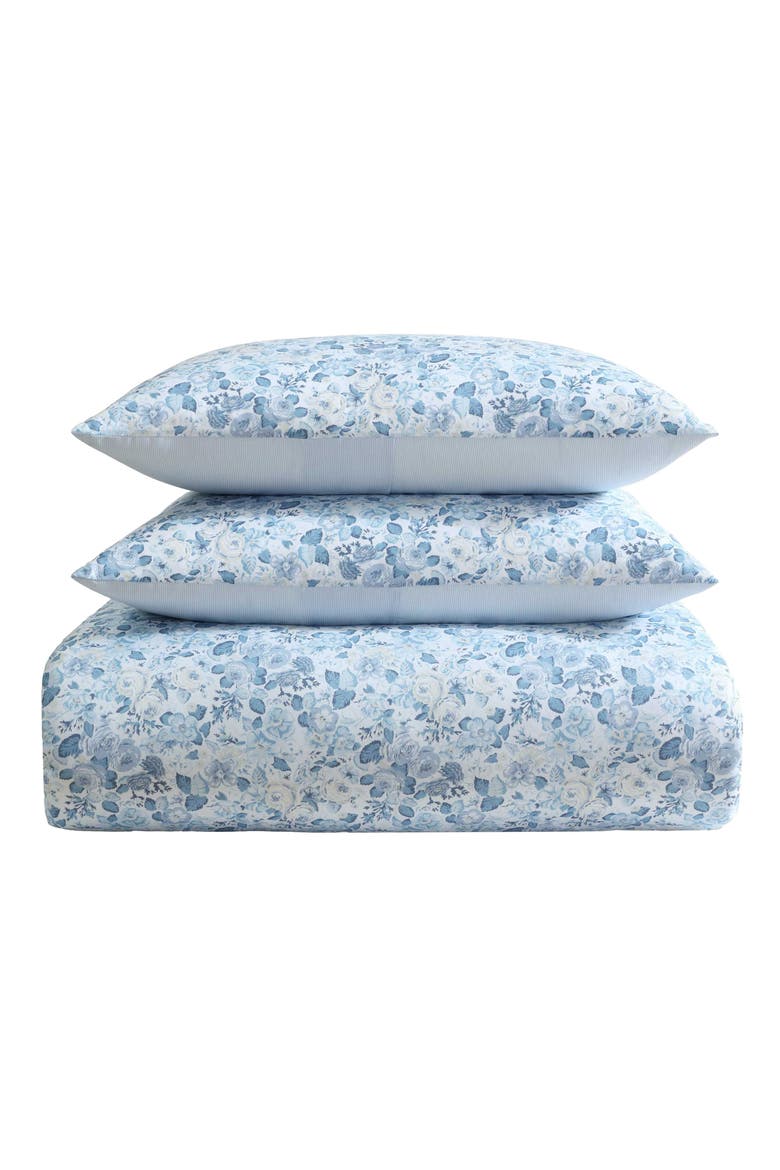 Quartet 3-Piece Comforter & Sham Set, Main, color, CASHMERE BLUE