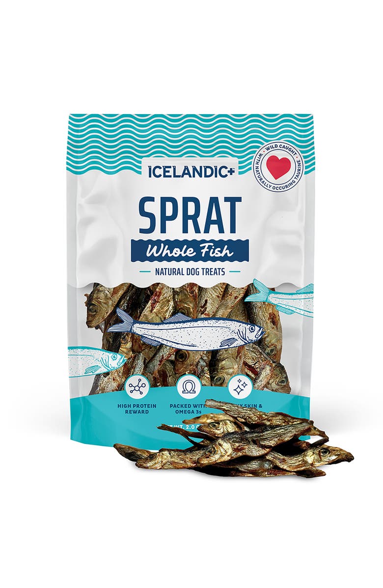 ICELANDIC+ Whole Fish Sprat 2oz Bag Crunchy Dog Treats, Alternate, color, 