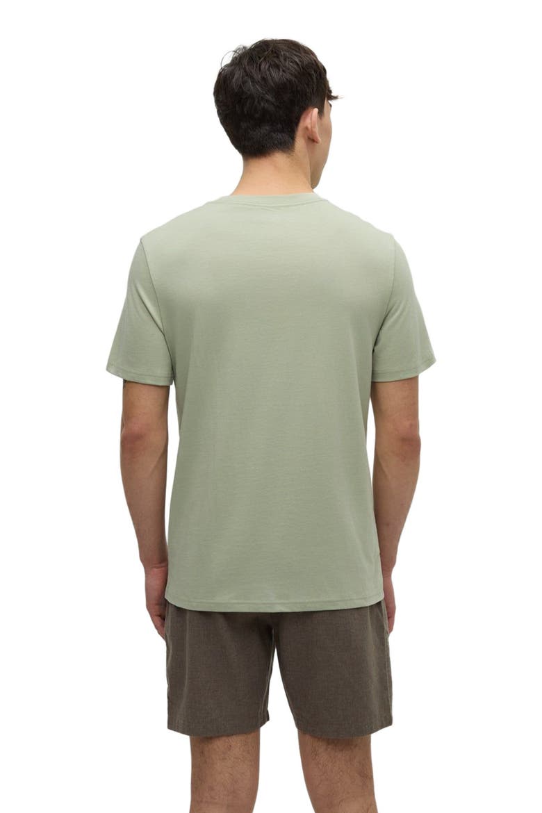 Peak T-Shirt, Alternate, color, Light Moss/Deep Olive