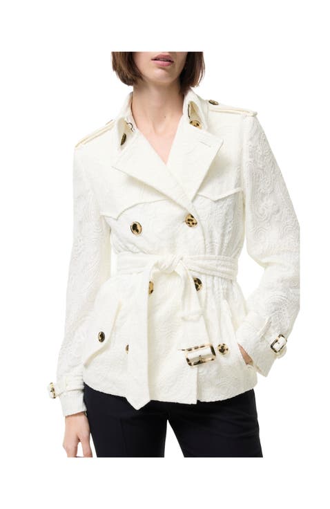 Short Paisley Lace Foxfield Trench Coat
