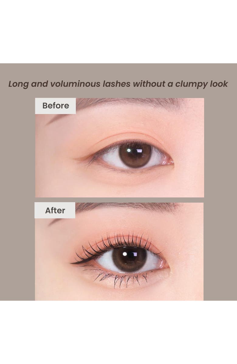Heimish Dailism Smudge Stop Mascara Washable, Lengthening, Non-Clumping, Black Volume, 0.31 oz, Alternate, color, Black Volumizing