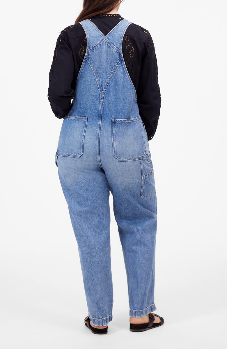 Madewell Relaxed Denim Carpenter Overalls, Alternate, color, Lewisburg Wash