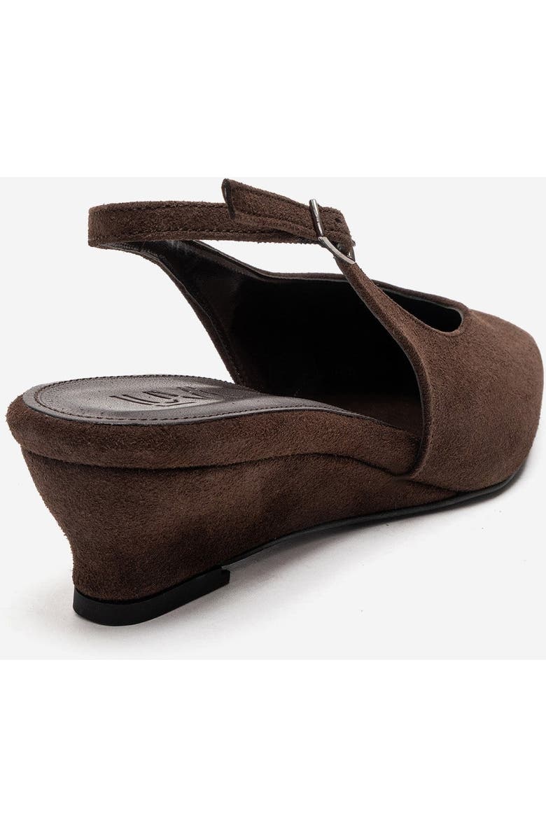 Prologue Shoes Cosella Slingback Pump, Alternate, color, Brown Suede