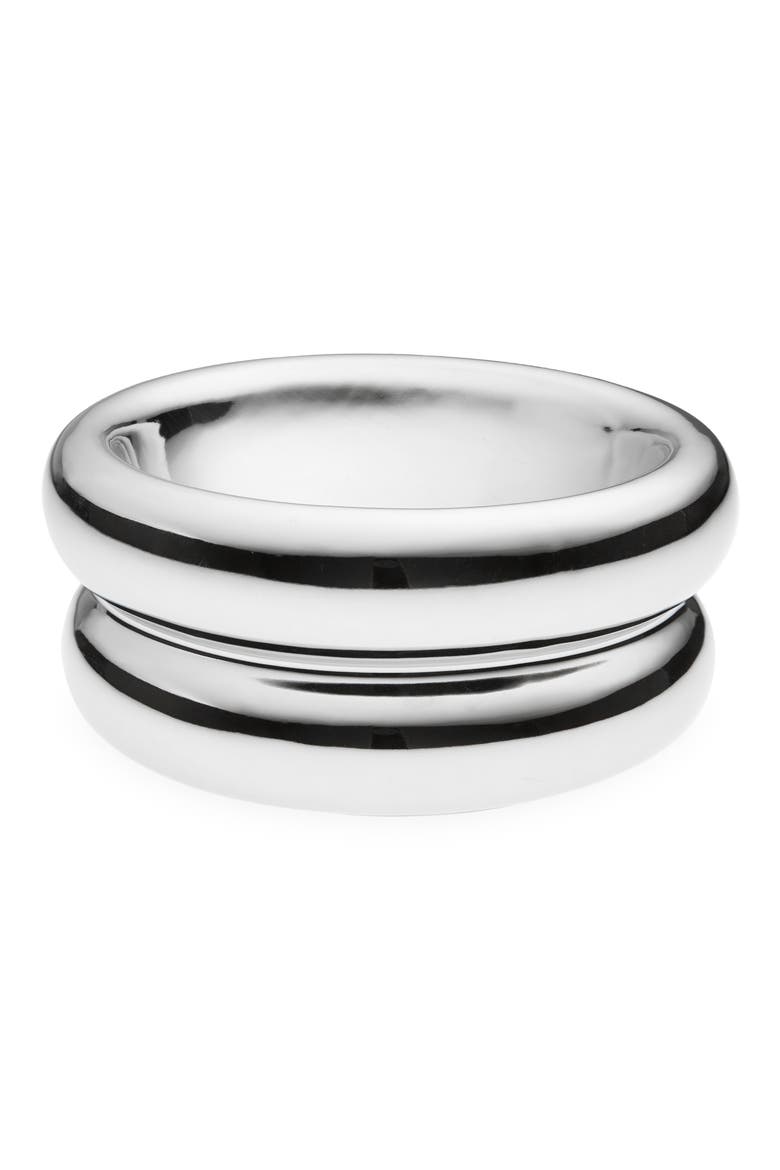 Halo Chrome Elevated Cat Bowl, Main, color, CHROME
