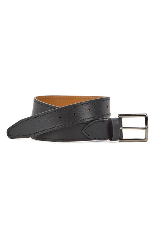 Johnston & Murphy Harrison Soft Leather Belt In Blue