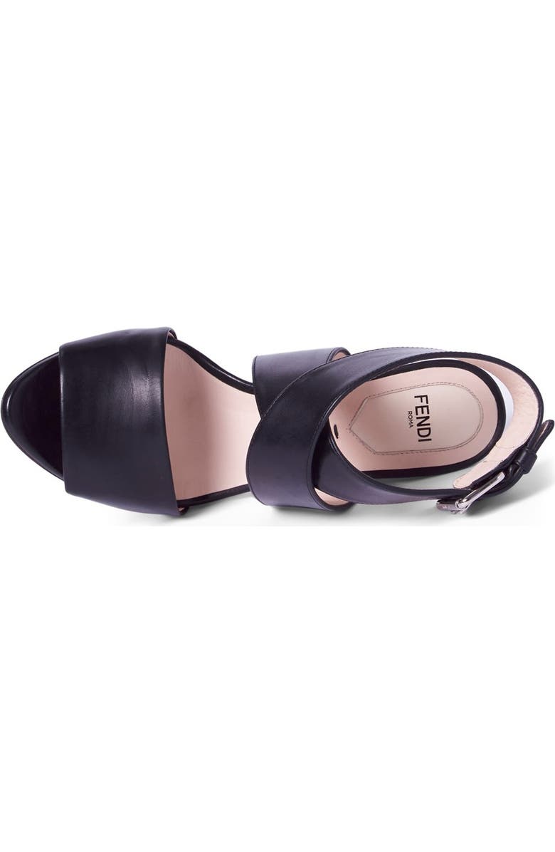 Fendi 'Beyond' Crisscross Strap Sandal, Alternate, color,