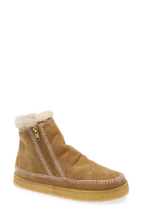 Setsu Genuine Shearling Lined Ankle Boot (Women)