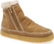 Laidback London Setsu Genuine Shearling Lined Ankle Boot