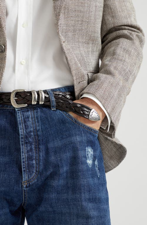 Brunello Cucinelli Belt With Detailed Buckle In Brown