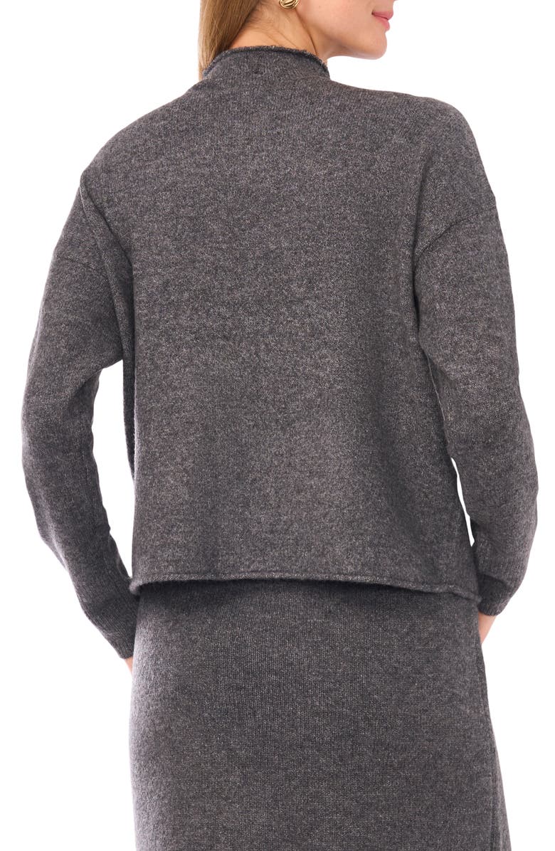 1.STATE Mock Neck Sweater, Alternate, color, Medium Heather Grey