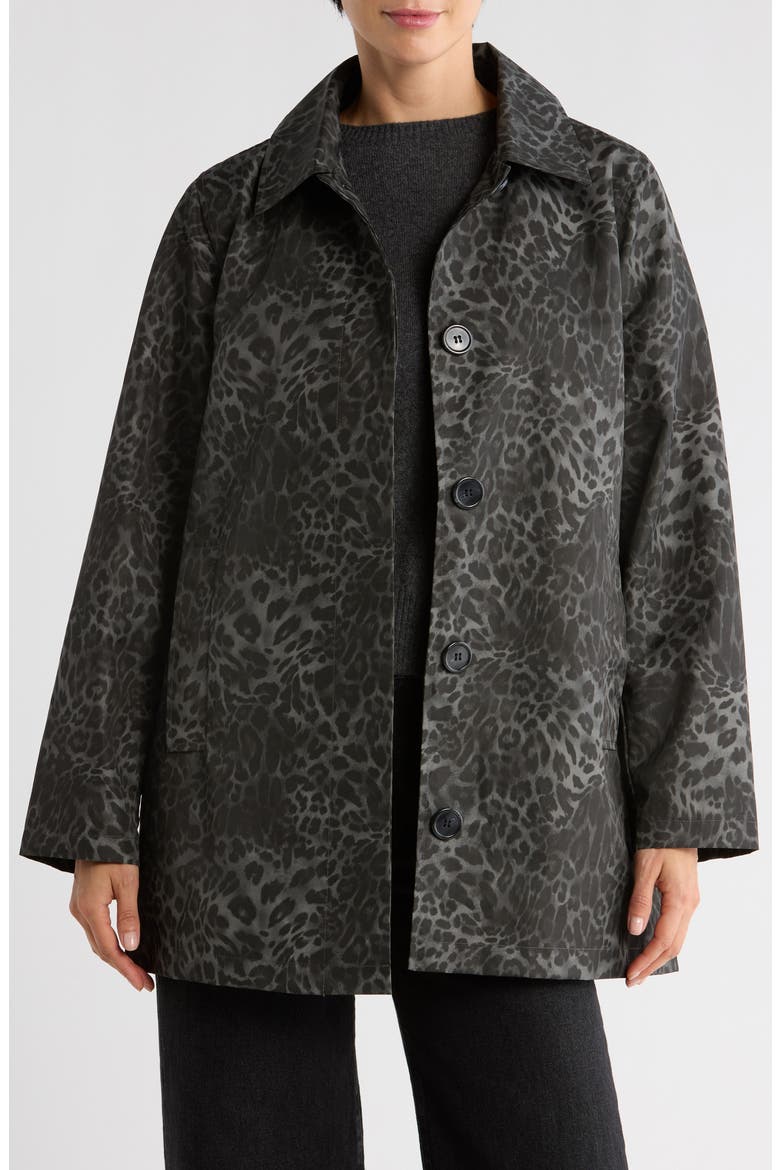ジャケット・アウター ArchiveTornadomart black leopard parker Leopard Print Raincoat (Women) | Nordstromrack