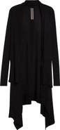 Rick Owens Open Front Virgin Wool Cardigan