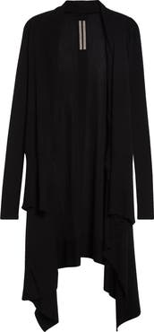 Rick Owens Open Front Virgin Wool Cardigan