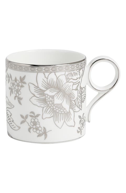Silver Tonquin Bone China Mug