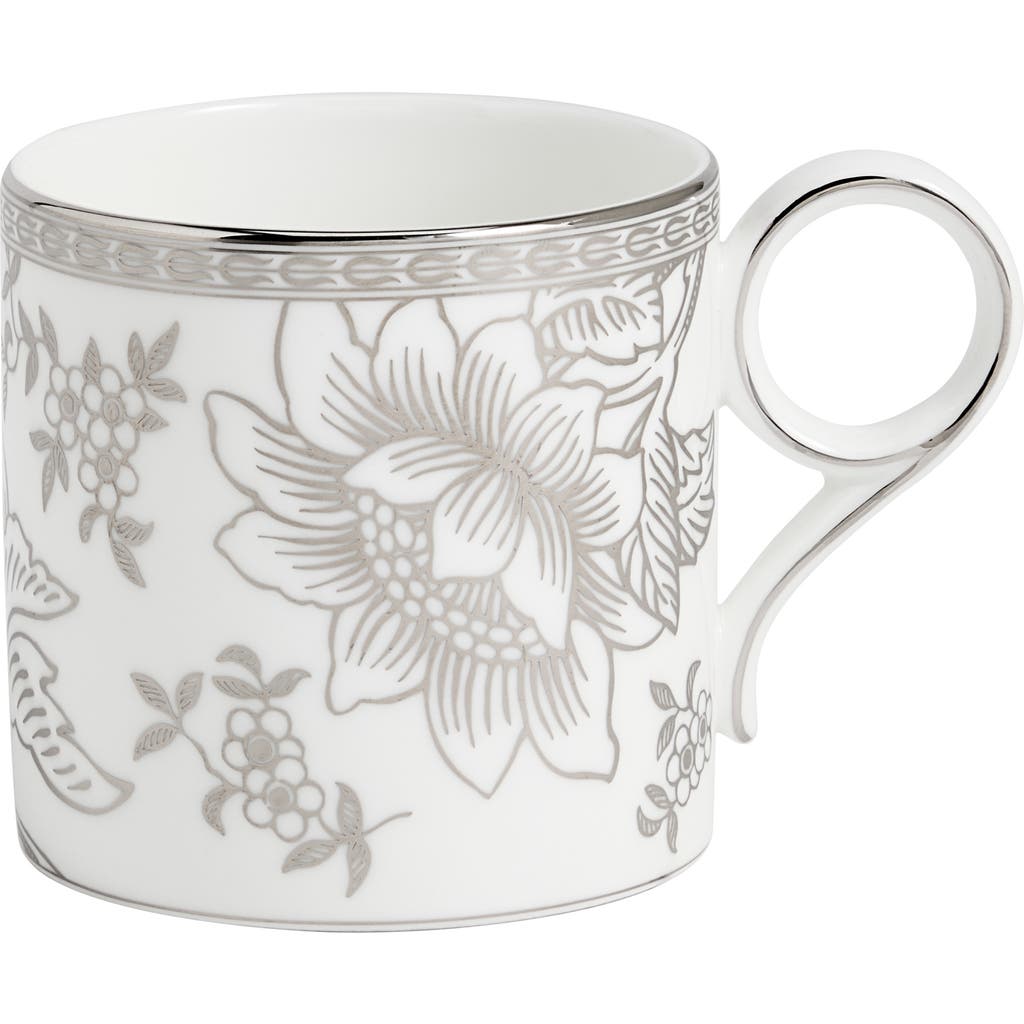 Wedgwood Silver Tonquin Bone China Mug In White
