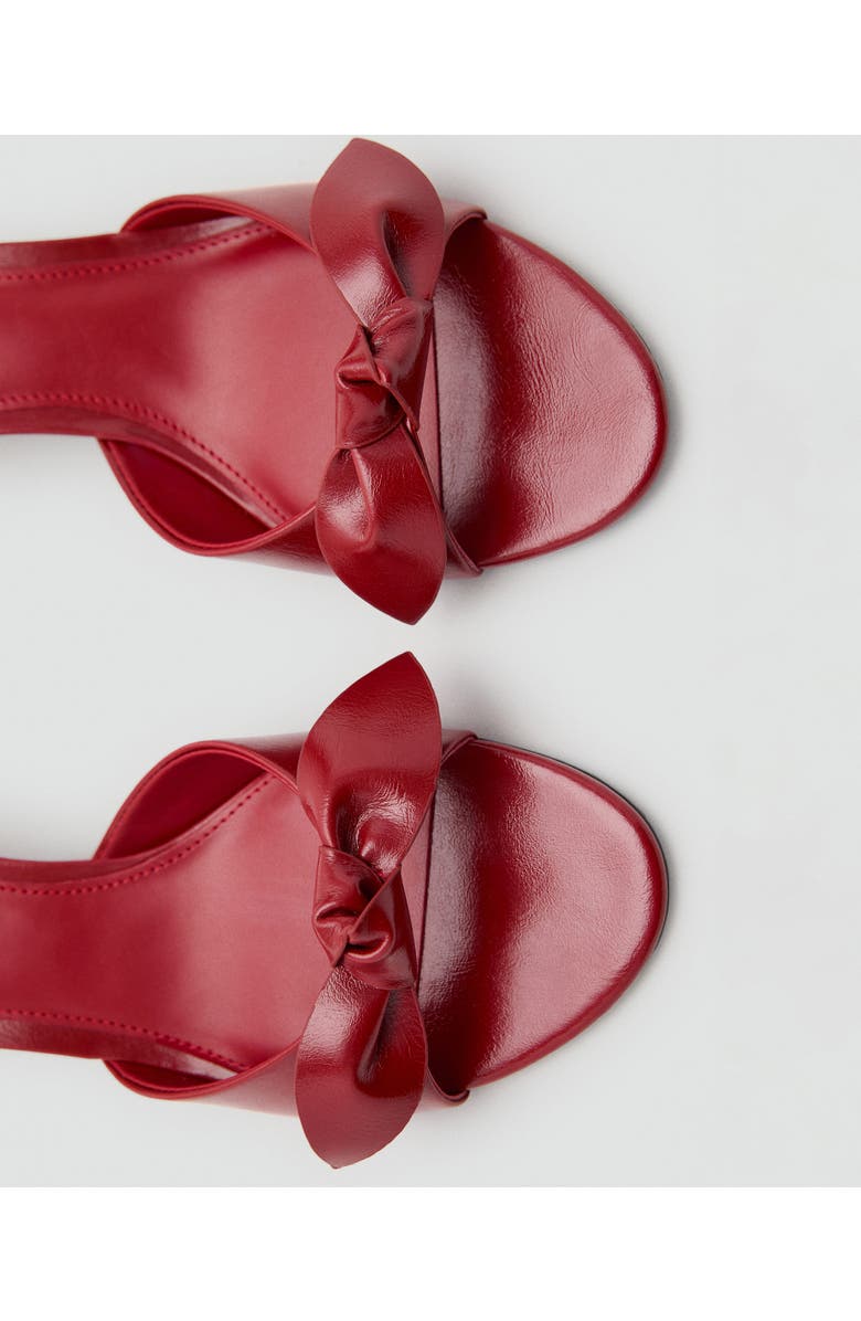 MANGO Bow Strap Sandal, Alternate, color, Red