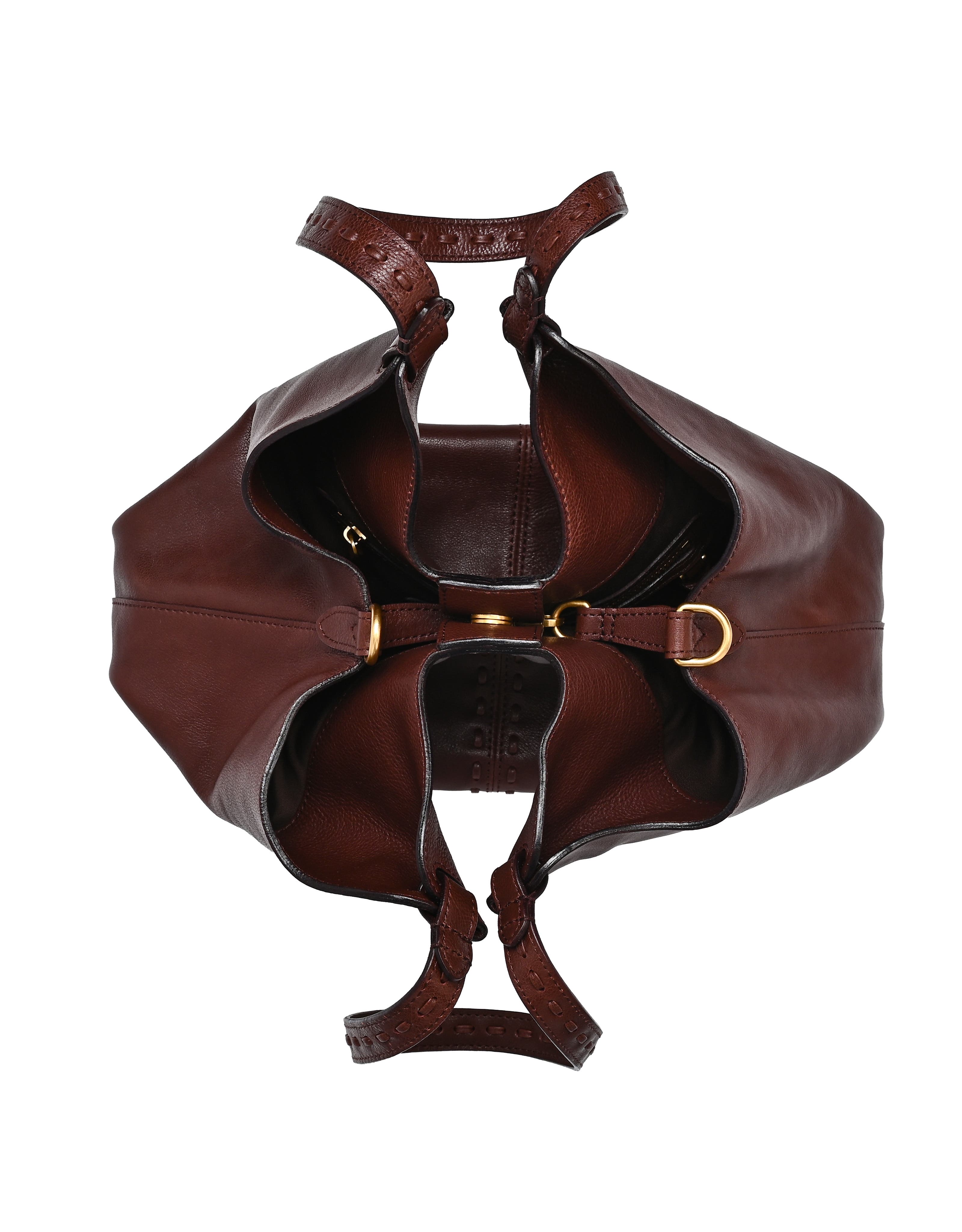 Magnolia Genuine Leather Handwoven Convertible Tote, Alternate, color, Brown