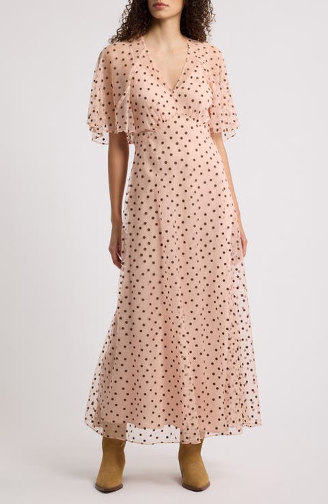 The Festal Dot Print Maxi Dress