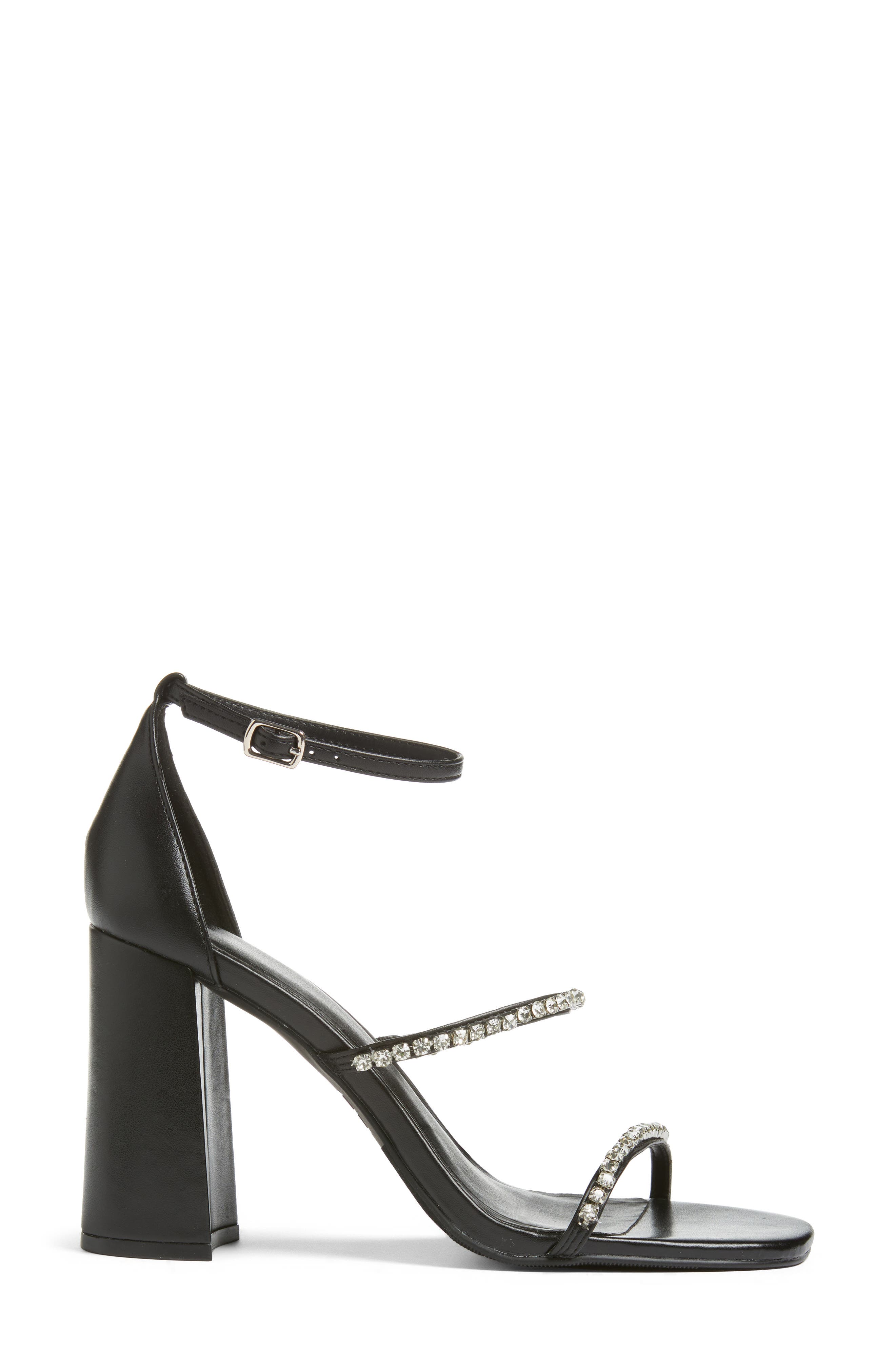 BP. Nessa Ankle Strap Sandal, Alternate, color, Black