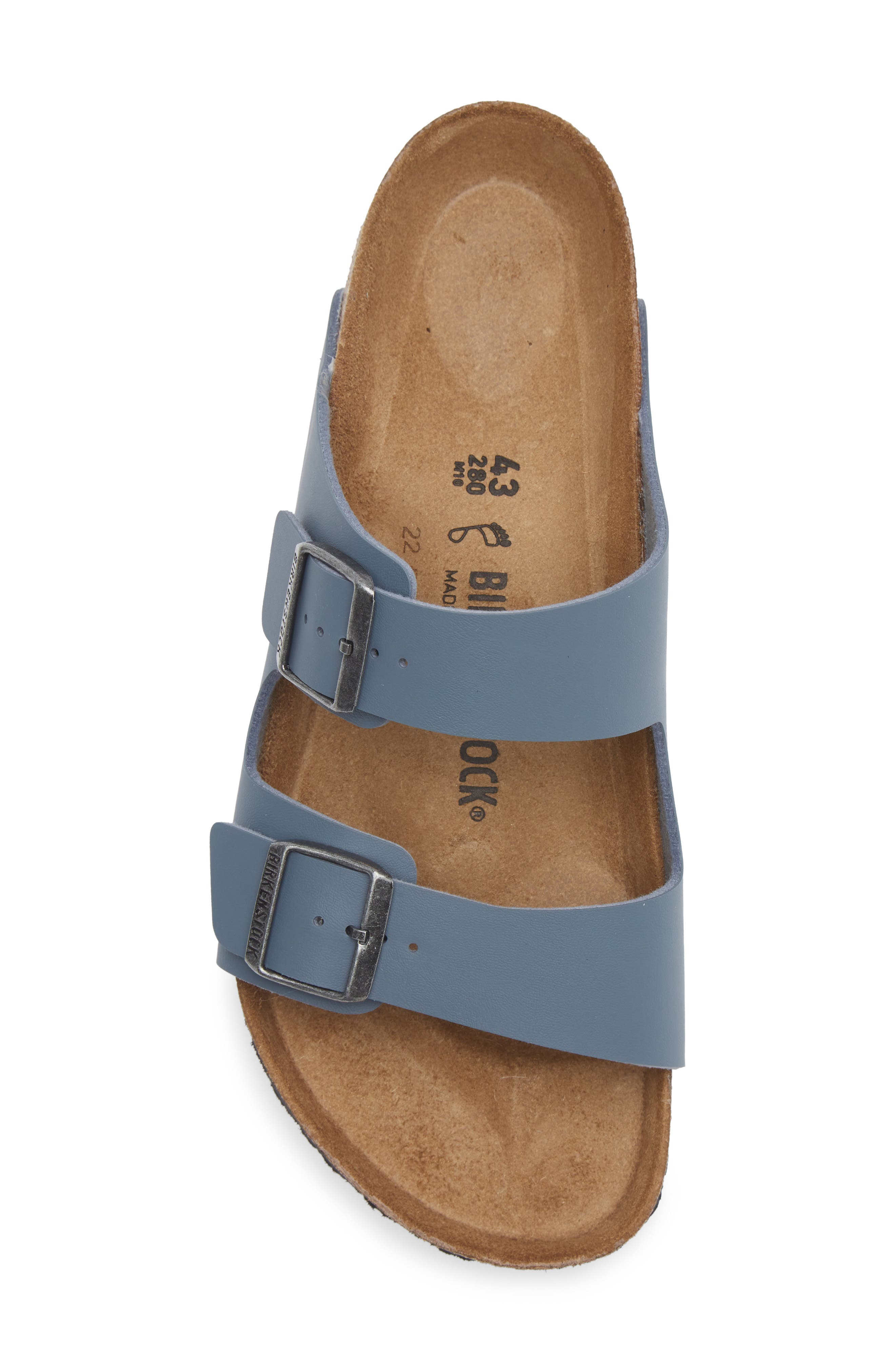 Birkenstock Arizona Birko-Flor Slide Sandal, Alternate, color, Gray