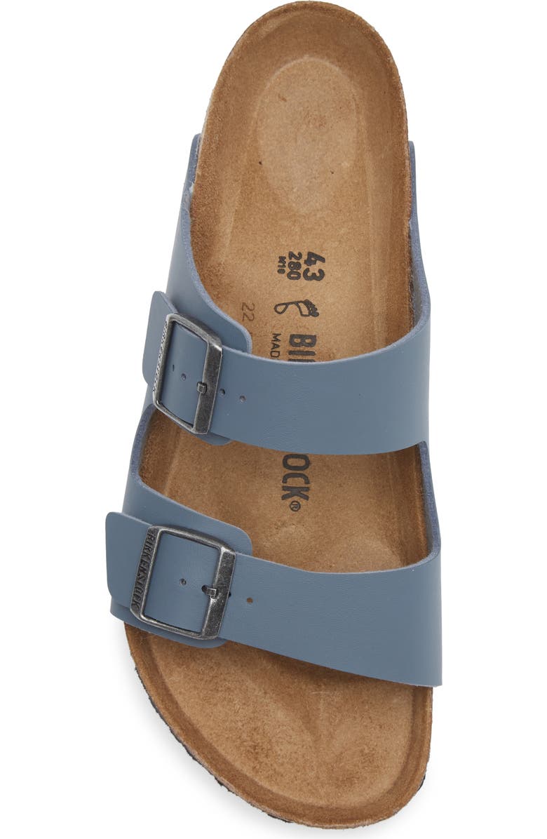 Birkenstock Arizona Birko-Flor Slide Sandal, Alternate, color, Gray