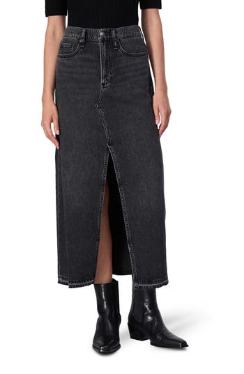 Rag & Bone Featherweight Clara Midi Skirt In Black