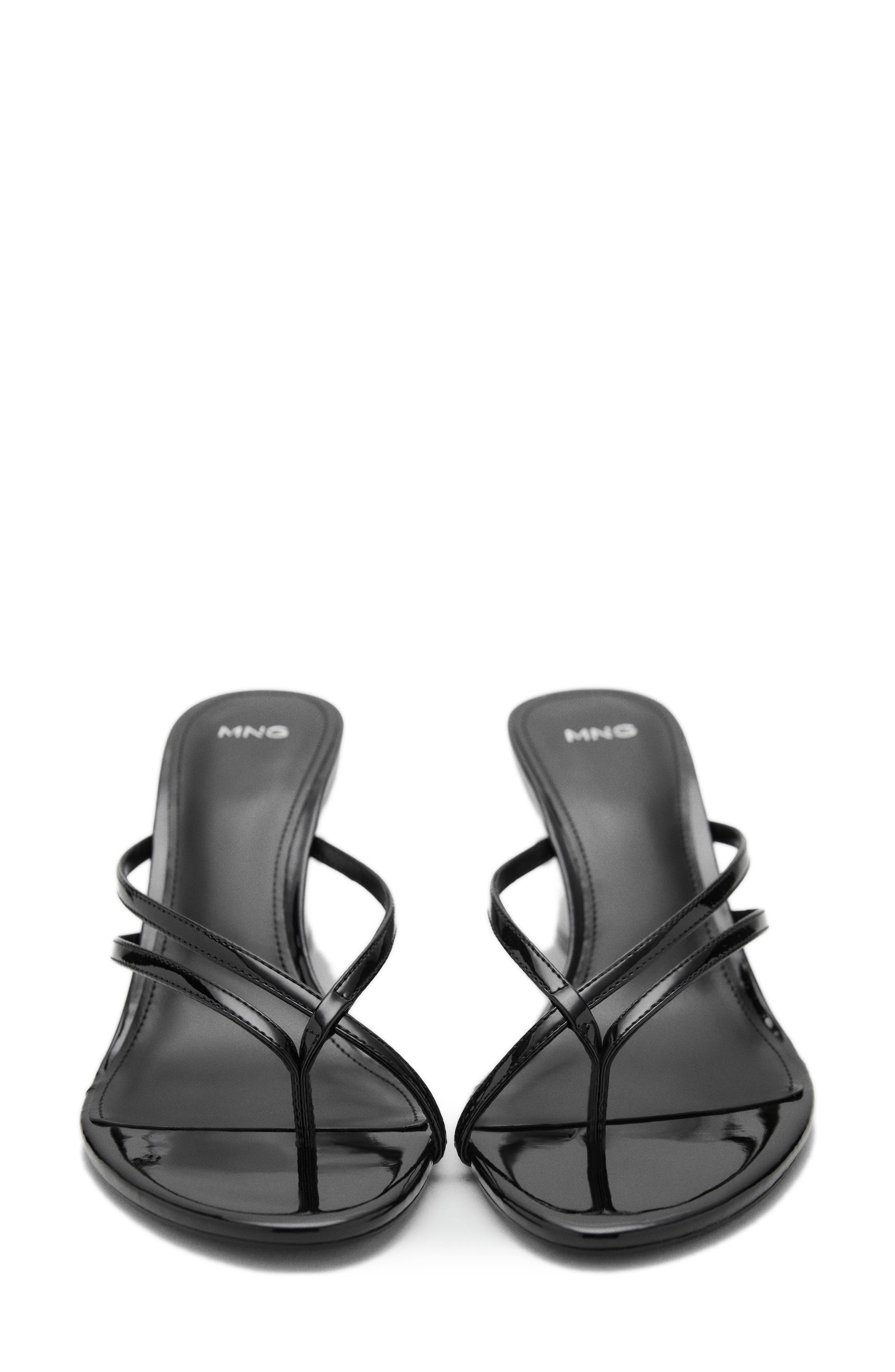 MANGO Wedge Slide Sandal, Alternate, color, Black
