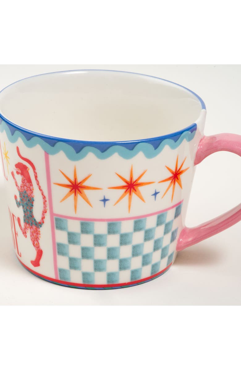 Zsa Zsa Zsu Luohu Porcelain Feel Vibe Mug 12 Oz. Set Of 3, Alternate, color, Pink