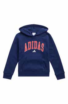 adidas Kids' Varsity Logo Fleece Pullover Hoodie