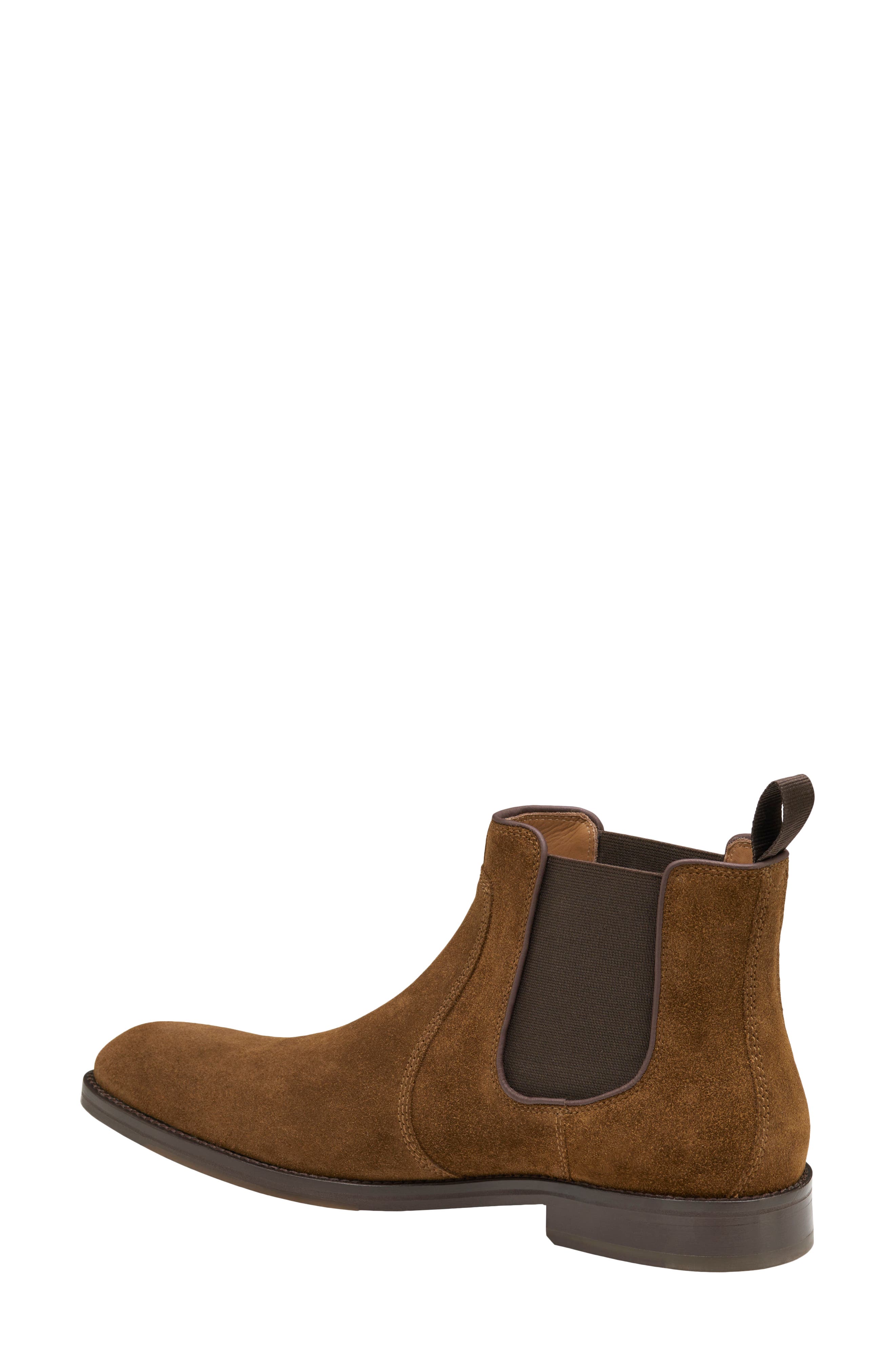 Meade Chelsea Boot, Alternate, color, DARK TAN SUEDE