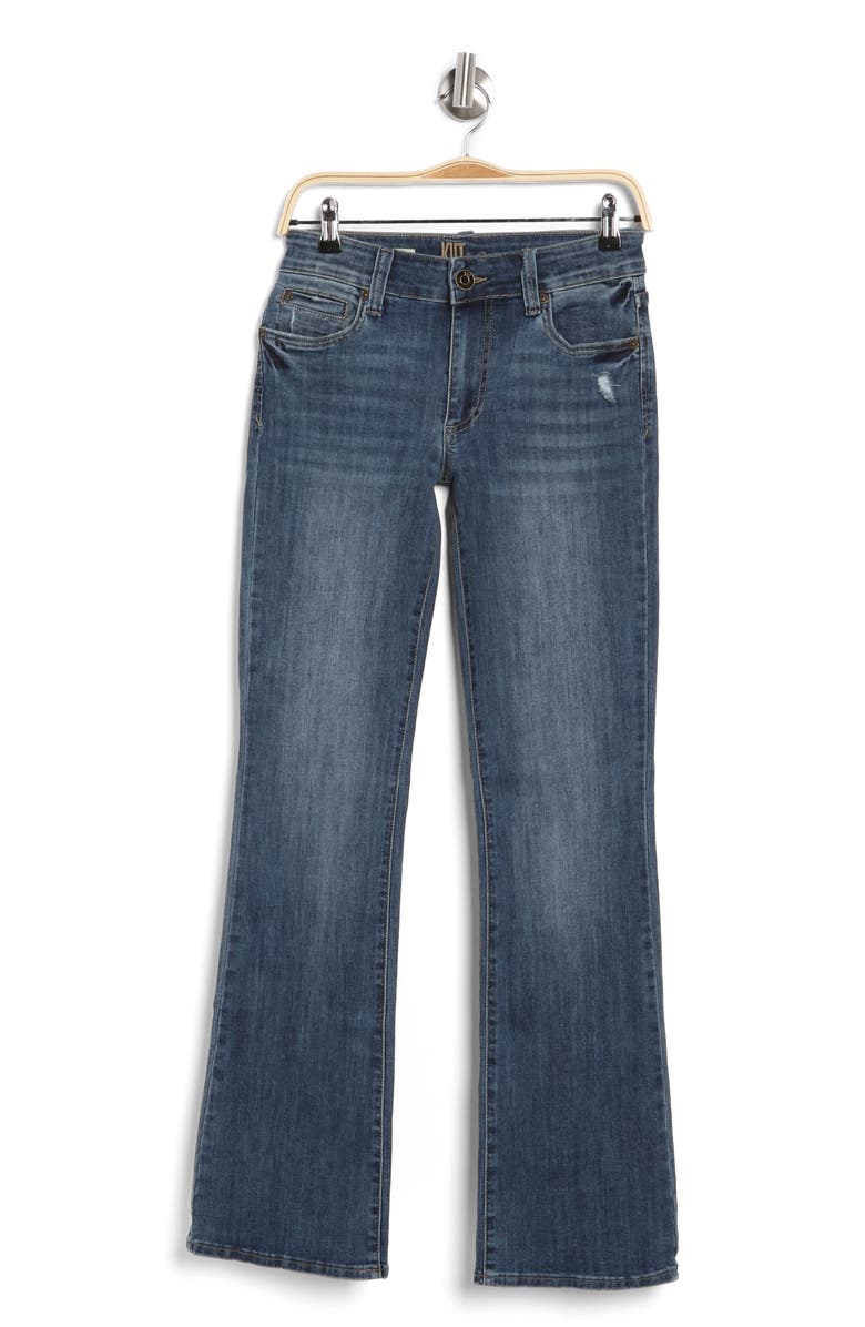 KUT from the Kloth Nicole Flap Back Bootcut Jeans, Alternate, color, Maple W/Med Bas