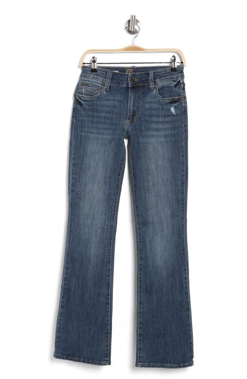 Kut From The Kloth Nicole Flap Back Bootcut Jeans In Blue
