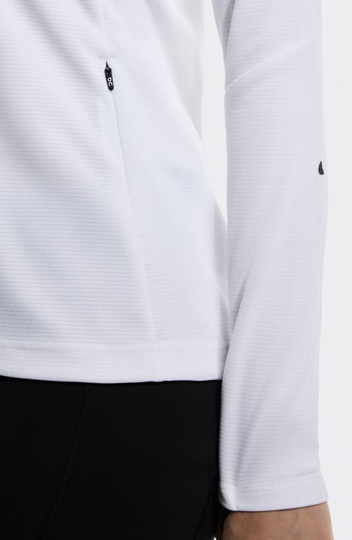 On Climate Quarter Zip Running Top In White