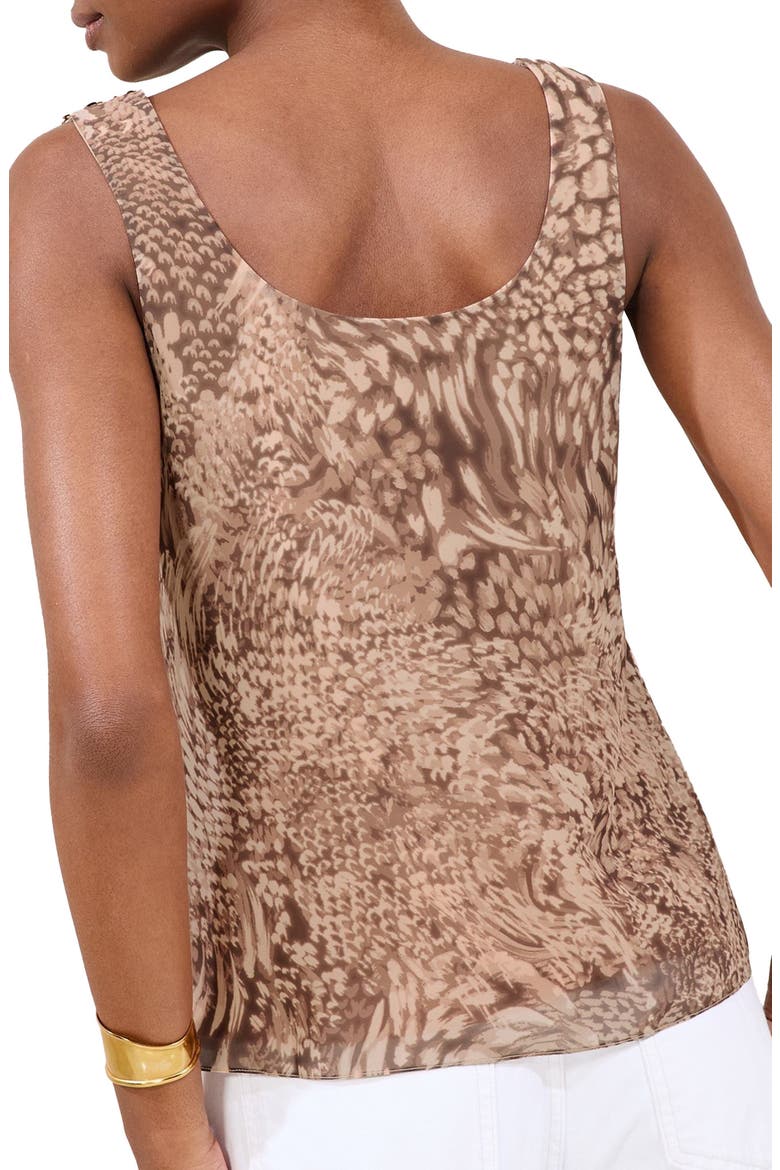 Sequin Animal Print Top, Alternate, color, BROWN