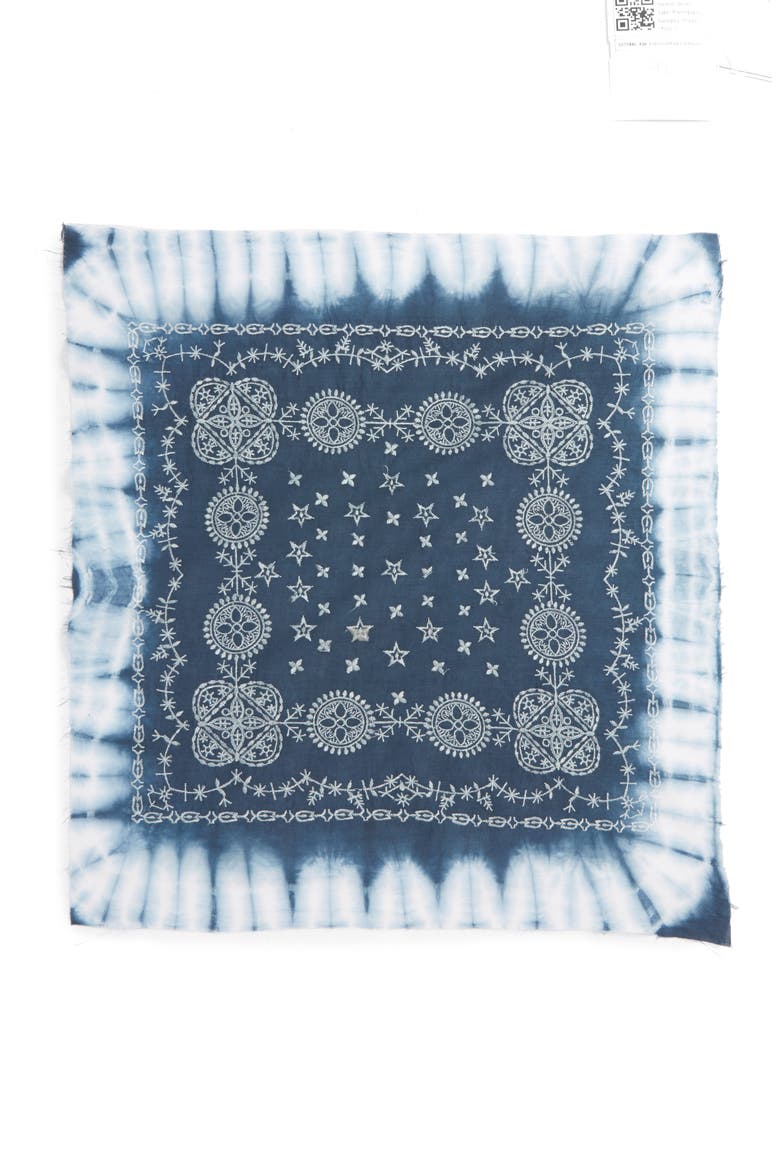 Embroidered Bandana, Alternate, color, CHAMBRAY/ BLUE