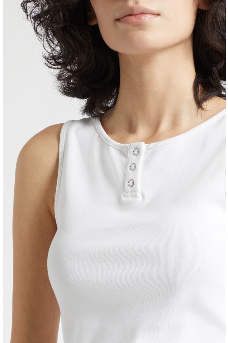 Henley Cotton Tank, Alternate, color, IVORY