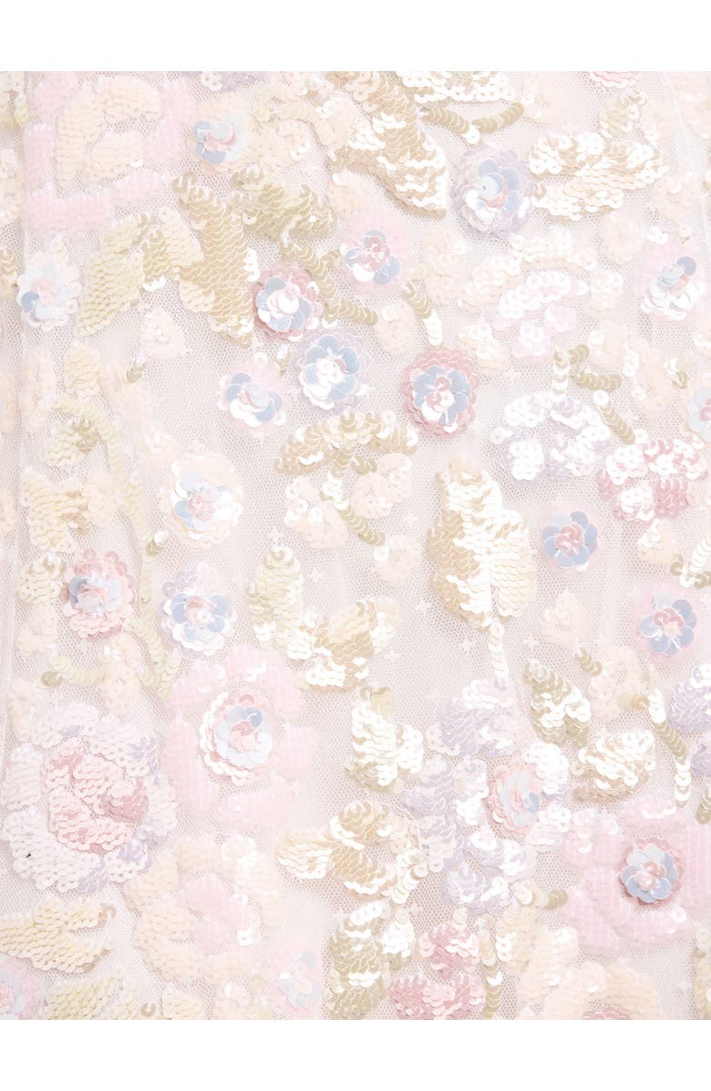 Needle & Thread Sequin Paradise Sweetheart Ankle Gown, Alternate, color, Swan White/Multi