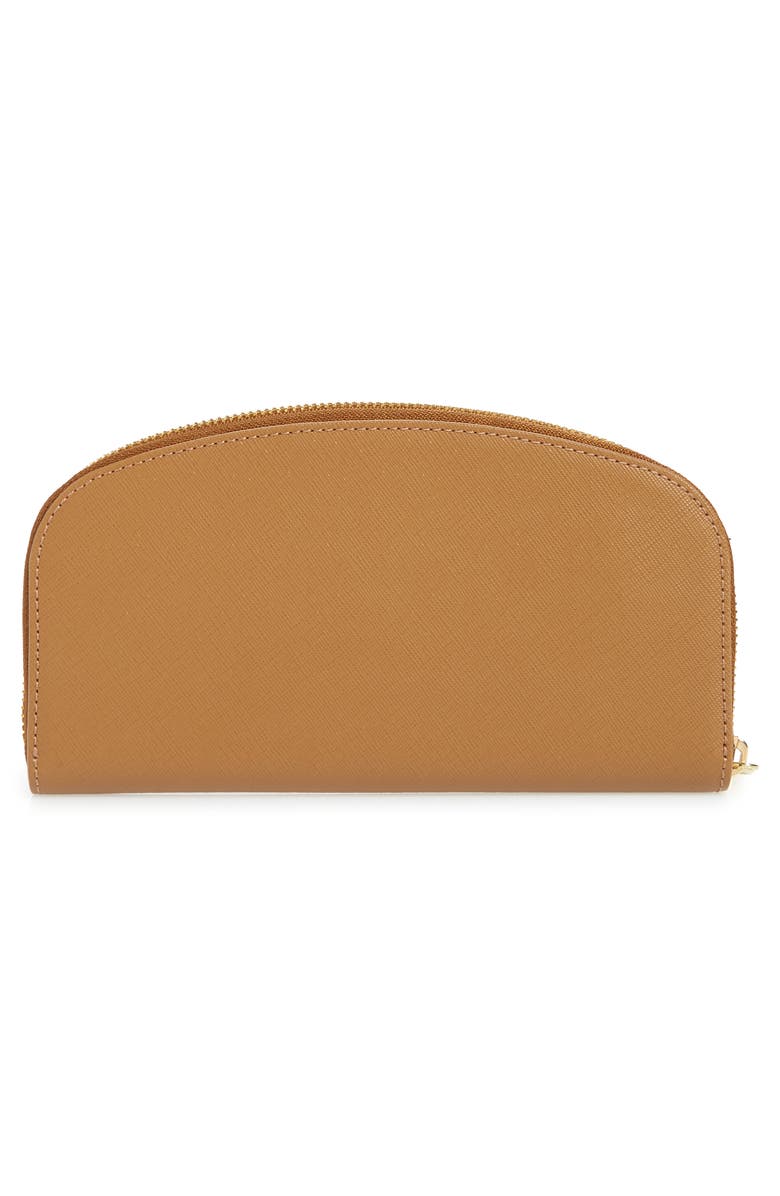 A.P.C. Portefeuille Demilune Leather Wallet, Alternate, color, 