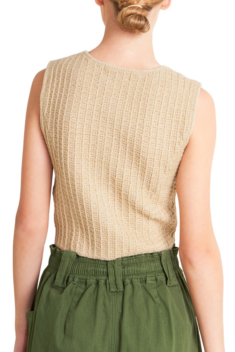 Ribbed Knit Sweater Tank, Alternate, color, TAUPE