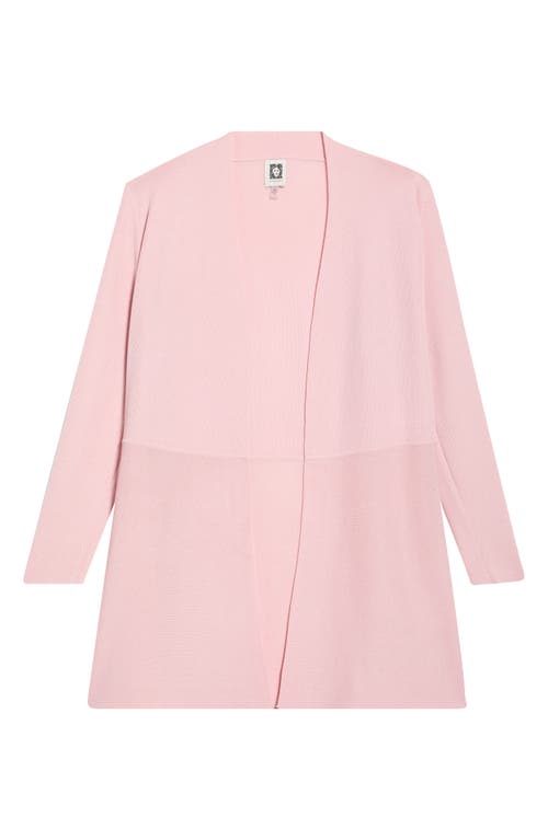 Anne Klein Montery Longline Cardigan In Pink