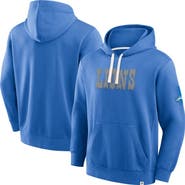 FANATICS Men's Fanatics Blue Detroit Lions New Horizons Heritage Pullover Hoodie