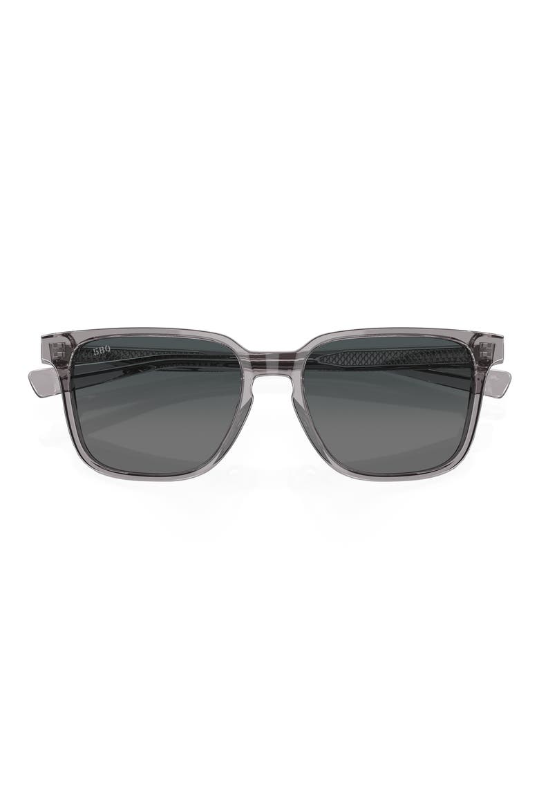 Kailano 53mm Gradient Polarized Square Sunglasses, Alternate, color, GREY GRADIENT